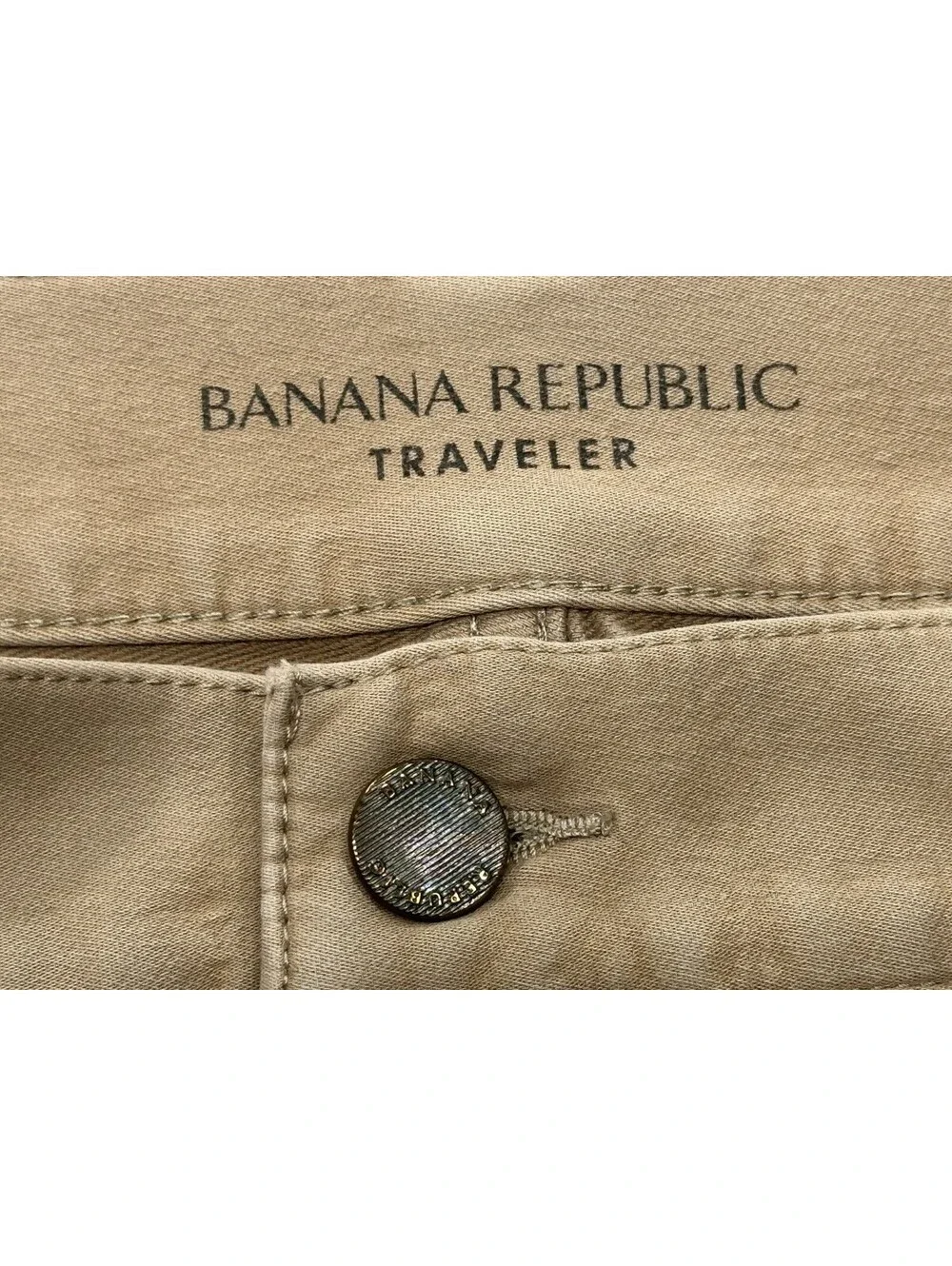 Banana Republic Traveler Slim Fit Chinos Brown Mens 34/34